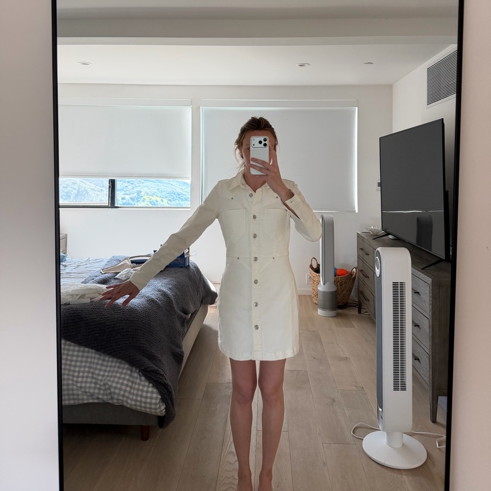 Zara Off-White Denim Jacket
